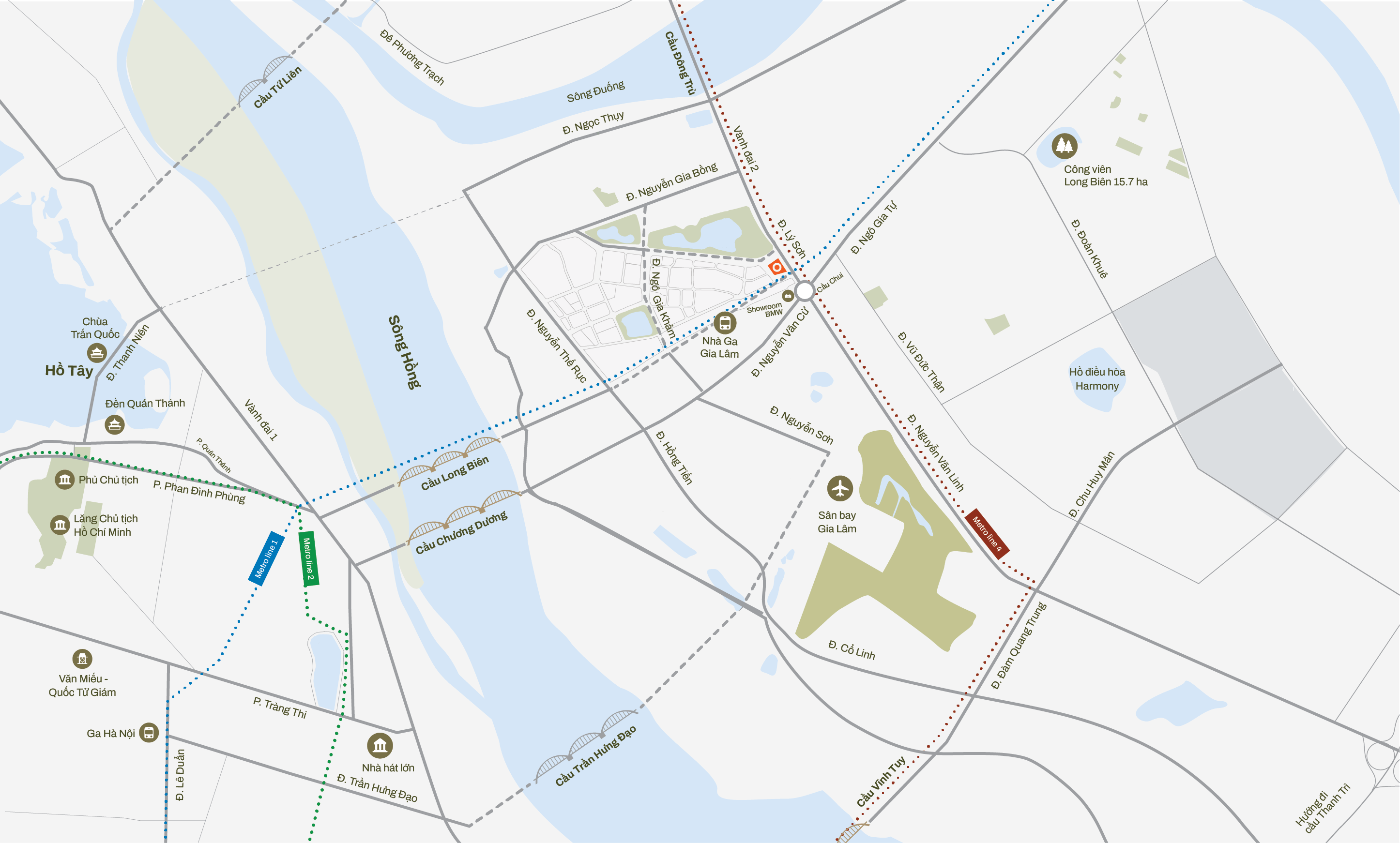 Bản đồ vị trí Hanoi ParkCentric